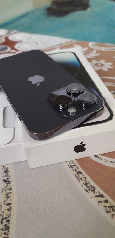 iphone 14 pro en ucuz: IPhone 14 Pro, 256 GB, Deep Purple, Face ID