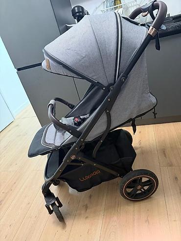 баа: Прогулочные коляски Luxmom (2 шт.) в сером цвете 2 коляска сатылат — 5