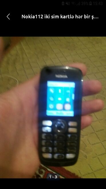Nokia 110 4G, rəng - Qara, İki sim kartlı