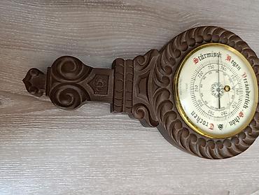 Часы для дома: Настенная метеостанция с барометром, термометром и гигрометром - — 7