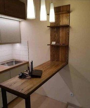 forma ideale ugaone komode: BARSKI STO POLICA MODEL TT1 | Izrada nameštaja po meri Drvo& metal — 1