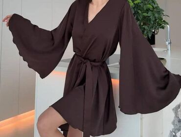 Халаты: Халат, Шелк, Made in KG, 4XL (EU 48), XL (EU 42)