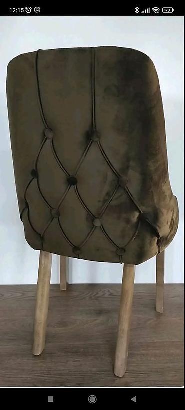 Stilske stolice: Tapacirana stolica sa dugmićima (chesterfield stil) - Presvlaka: meki — 4