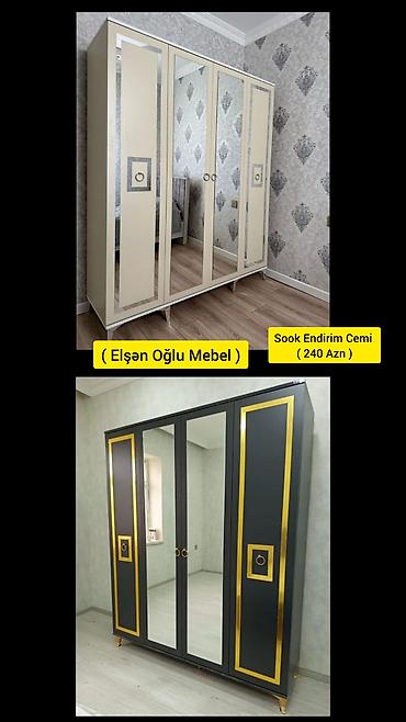 Yeni, 4 qapılı, Güzgülü, Rəngli, Açılan, Düz dolab lalafo.az -da — 1 Yeni, 4 qapılı, Güzgülü, Rəngli, Açılan, Düz dolab — 1