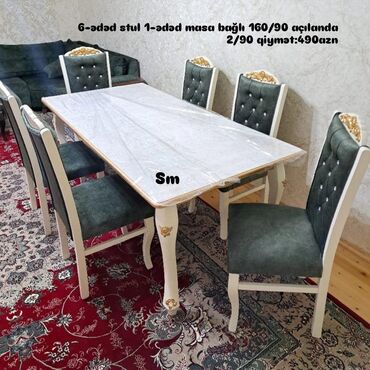 Mebel: Qonaq otağı üçün, Yeni, 6 stul