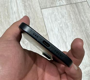 Apple iPhone: IPhone 16, Б/у, 128 ГБ, Черный, Защитное стекло, Чехол, Кабель, 93 % — 7