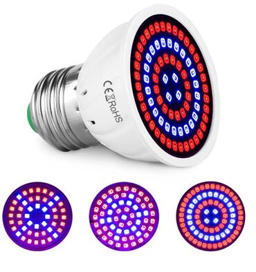 Baštenska rasveta: Led Sijalica Za Rast Bilja Full Spectrum Led Grow 30w 220v — 12