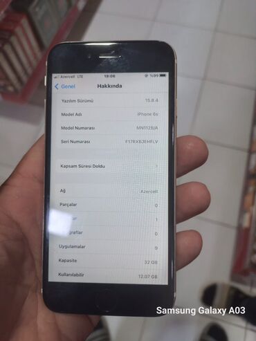 azercell data nomre: IPhone 6s, 32 GB