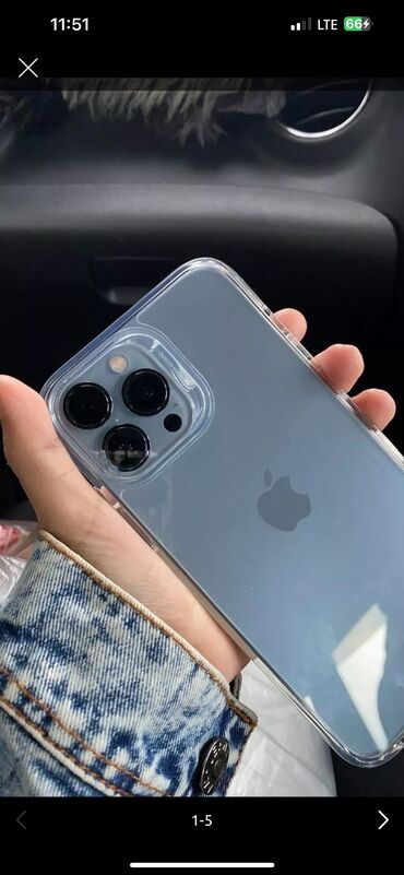 13 pro: IPhone 13 Pro Max, 128 ГБ, Голубой, Зарядное устройство, Защитное стекло, Чехол, 88 %