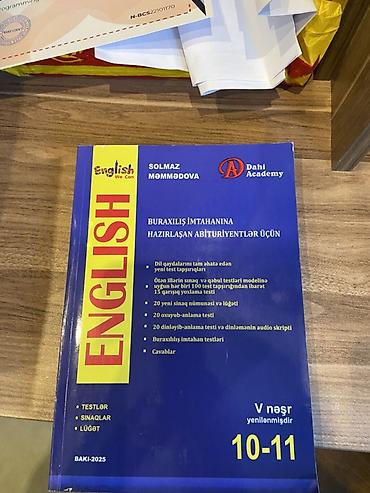 Testlər: Məhsul: “English – Buraxılış imtahanına hazırlaşan abituriyentlər — 1