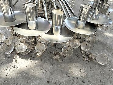 İşıqlandırma: Çılçıraq, 10 və daha çox lampa, Metal — 5