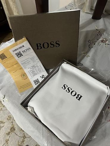 ray ben: Мужская сумка через плечо BOSS Hugo Boss в классическом чёрном цвете — 3