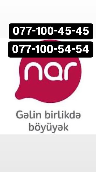 SİM-kartlar: Nömrə: ( 077 ) ( 1005454 ), Yeni