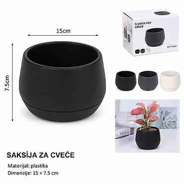 KMT Odvojivi okrugli plastični saksija veliki 502114 Elegantna