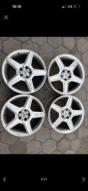 Литые Диски R 18 AMG, Комплект, отверстий - 5, Б/у