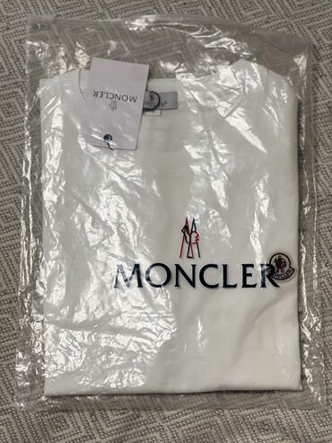 национальные головные уборы: Эркектердин футболкасы, S (EU 36), Moncler, Жаңы, түсү - Ак, Өзү алып кетүү, Акылуу жеткирүү