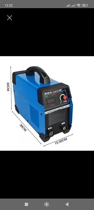 MMA-200 DC Inverter ARC qaynaq aparatı - Tip: MMA (manul elektrodla