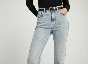 czarne legginsy z wysokim stanem push up: H&M, Jeans for women, size S (EU 36)