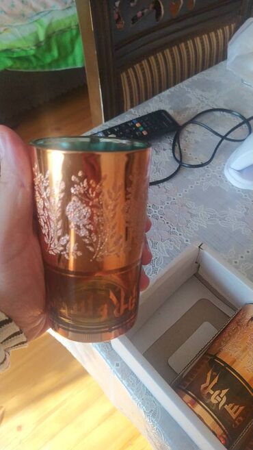 Stəkanlar: Stəkanlar, rəng - Sarı, Şüşə, 6 ədədli dəst — 9