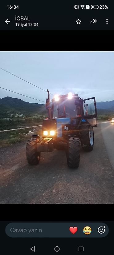 traktor mtz 80: Traktor Belarus (MTZ) 89, 2018 il, 81 at gücü, motor 1.1 l, Yeni — 2