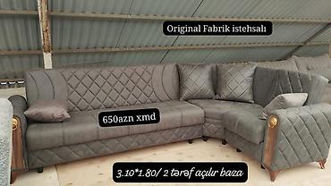 Künc divan dəsti – Original fabrik istehsalı - Rəng: tünd boz - lalafo.az -da Künc divan dəsti – Original fabrik istehsalı - Rəng: tünd boz -