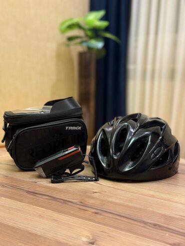 Электротранспорт: Super Dəst🤩 Velosiped çanta Trinx✅ İdeal vəziyyətdədir Dəbilqə
