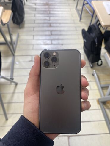 списанные айфоны: IPhone 11 Pro, Колдонулган, 64 ГБ, Space Gray, Каптама, Коргоочу айнек, 83 %