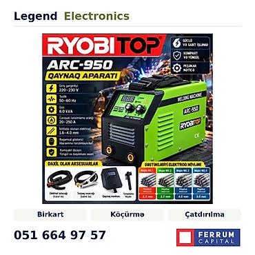 argon svarka ish: Elan başlığı: Qaynaq aparatı RYOBITOP, ARC-950, Əl ilə qövs qaynağı — 1