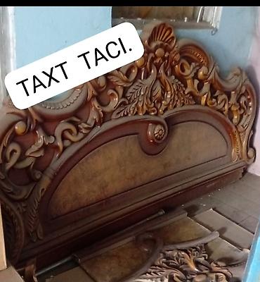 sədərək mebel: Taxt tacı – klassik üslubda oyma başlıq - Material: ağac əsaslı, əl — 1