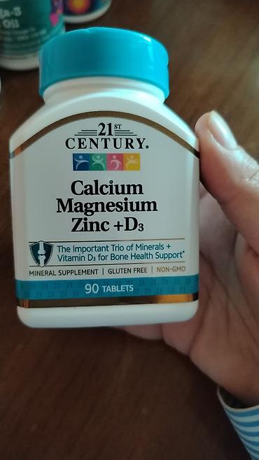centrum vitamin: 21st Century Calcium Magnesium Zinc + D3 – mineral kompleks əlavəsi — 1