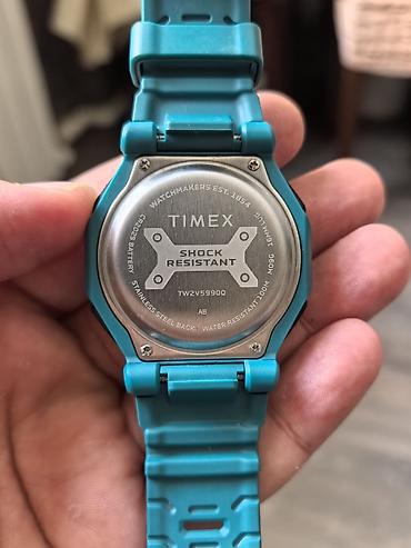 Aksesuarlar: Timex Shock Resistant rəqəmsal saat – model TW2V59900 - Rəng: mavi — 3