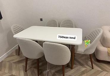 tap az stullar: Mətbəx üçün, Yeni, Açılan, Dördbucaq masa, 6 stul — 1