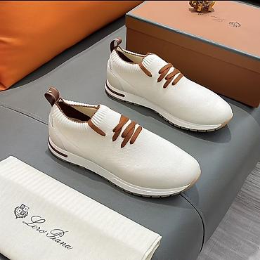 обувь для дома: Кроссовки Loro Piana Knit Sneakers Премиальные повседневные кроссовки — 1