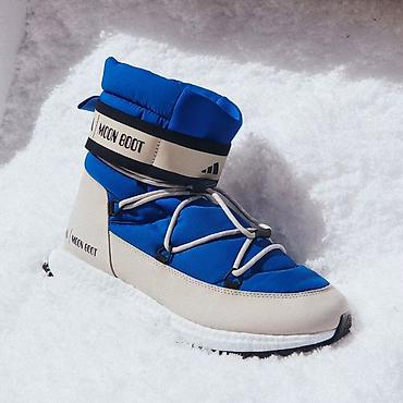 moon boot: Зимние сапоги-дутики Moon Boot x adidas - Тип: утепленные зимние — 2