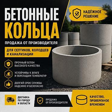 бетонный лотки: Бетонные кольца для септиков, колодцев и канализации - Продажа от — 1