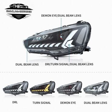 Передние фары: Комплект передних фар Mitsubishi 2011 г., Новый — 9