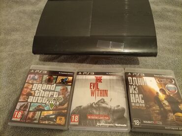 джойстик плейстейшен 3: Sony PlayStation3 Super Slim 500 gb.Приставка в отличном