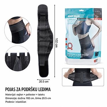 KMT pojas 2002301 Opis: Kmt Style pojas za podršku donjem delu leđa i