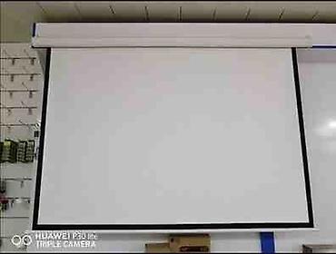 video ceken: Proyektor ekranı Elektronu pultan 1.80sm—-1.50sm matorlu 180azn — 1