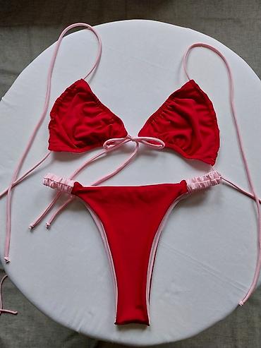 Kupaći kostimi: Dvodelni bikini set – roze/bordo-crvena - Gornji dio: klasičan — 6