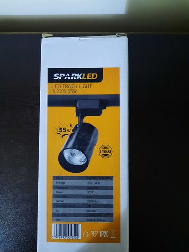 Sparkled markalı bu LED rels işığı qara rəngdə silindrik formaya