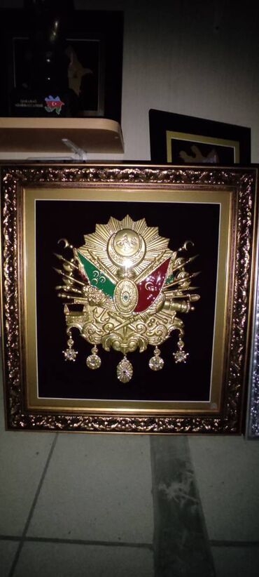 Şəkillər, tablolar: Osmanlı Tuğrası Bakıda. qızılı və gümüşü rənglərdə hazırlamışam. İdeal — 2