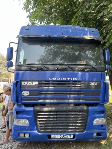 купить фуру с прицепом бу: Тягач, DAF, 2006 г., Шторный