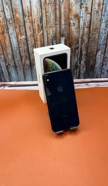 Apple iPhone: IPhone Xs Max, Б/у, 256 ГБ, Черный, Чехол, 80 %