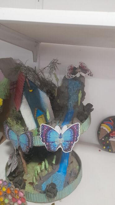 Digər ev dekoru: Məhsul: Əl işləri maket kompozisiyaları Təsvir: - Təbii budaqlar — 2