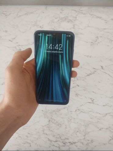 Xiaomi: Xiaomi Redmi Note 8, 128 GB, rəng - Göy, 
 Barmaq izi, İki sim kartlı