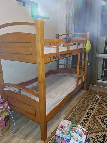 купить 2 ярусную кровать бу: Двухъярусная кровать, Для девочки, Для мальчика, Б/у