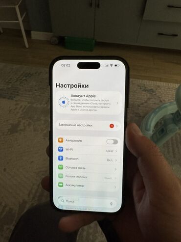 Apple iPhone: IPhone 15 Pro, Б/у, 128 ГБ, Черный, Защитное стекло, 81 % — 8