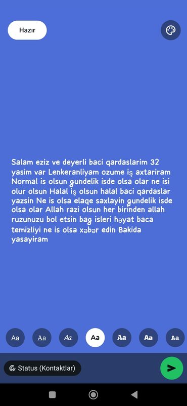 Qaşıqlar: Xidmət: Günlük və mövsümi fiziki işlər Təsvir: - Bağ və həyət işləri