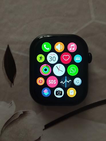 apple watch adapter: İşlənmiş, Smart saat, Apple, Sensor ekran, rəng - Qara — 8